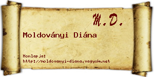 Moldoványi Diána névjegykártya