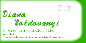 diana moldovanyi business card